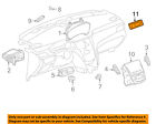13506233 Gm Cadillac Oem Xts Dash Cluster Control