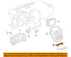 20777301 Gm Cadillac Oem Srx Dash Cluster Control Bracket