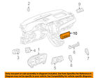 22866555 Gm Cadillac Control Unit Temperature Fan Heater