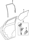 25909230 Cadillac Genuine Oem Window