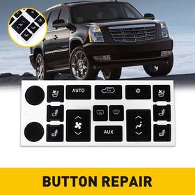 Eoq-ww-35253 Auxito For 07-14 Cadillac Escalade Ac Dash Button Repair Kit Decals Stickers Decor Trim