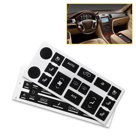 Eoq-ww-35255 Auxito For 07-14 Cadillac Escalade Radio Ac Climate Control Dash Button Repair Stickers