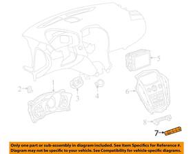 13583304 Cadillac Used A/c Temperature Control Module Fits 2012 Srx Center D