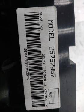 271312 Cadillac Deville 2003 Front Temperature Control 5671