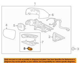 22835055 Cadillac Gm Oem 13-16 Ats Door Side Rear View Mirror-courtesy Lamp Left