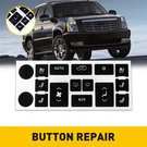 For 07-14 Cadillac Escalade Dash Button Repair Kit Decals Stickers Decor Trim. Fixed Price $8.99.